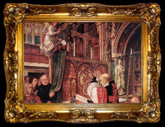 framed  MASTER of Saint Gilles St Gilles Mass, ta009-2